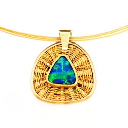 Opal Necklace - 18k & 22k gold
