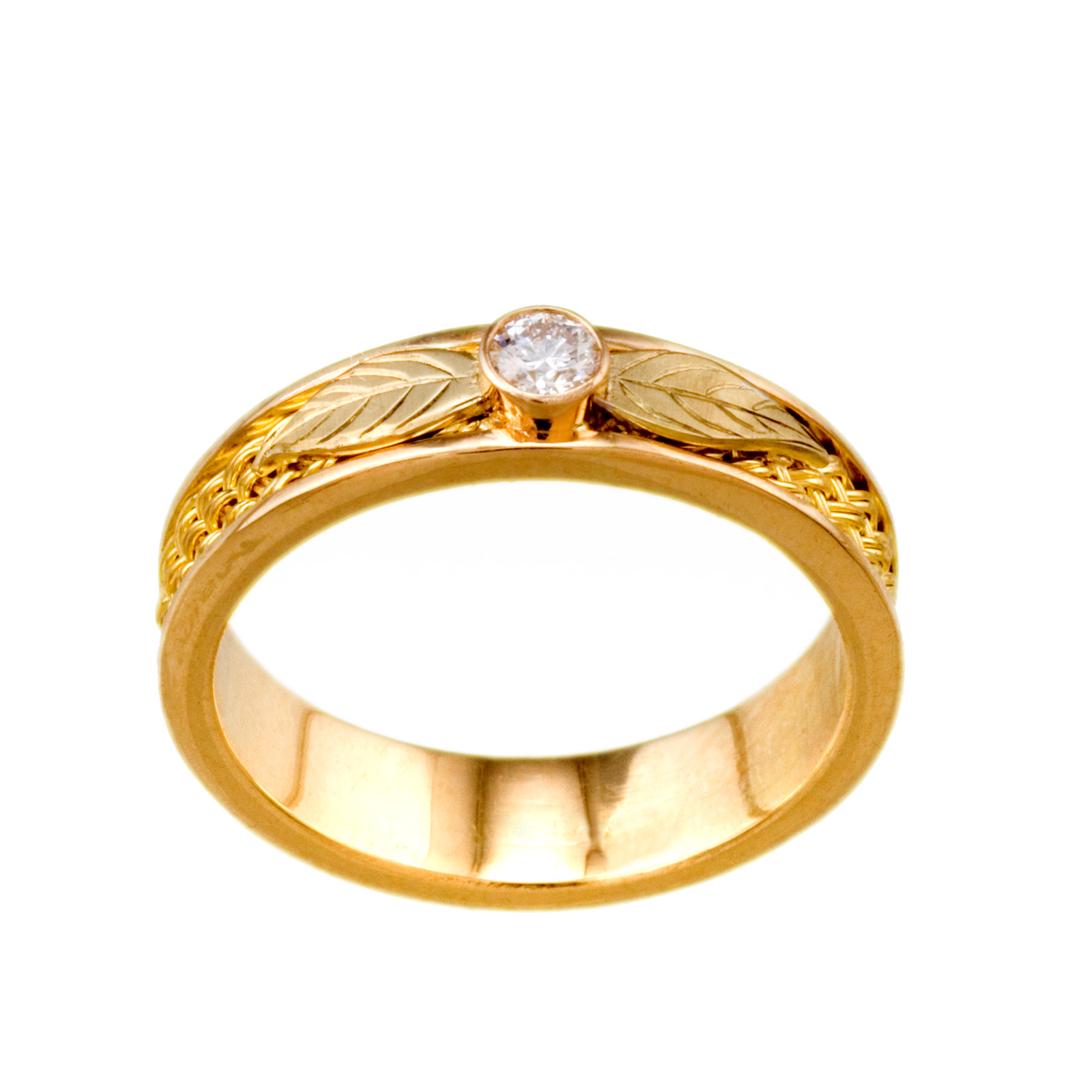  Ash Leaves Ring by Tamberlaine