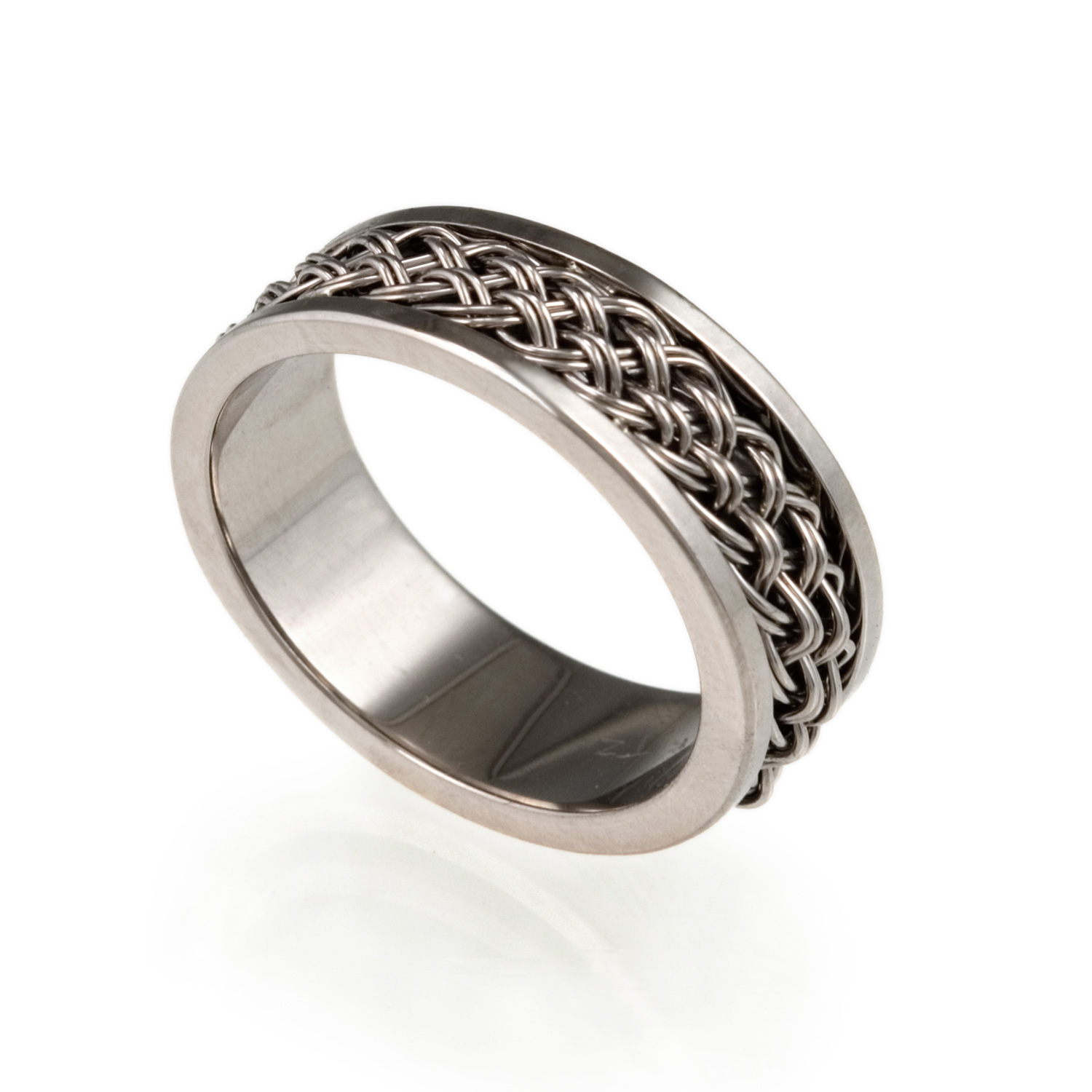Inset Weave Ring by Tamberlaine